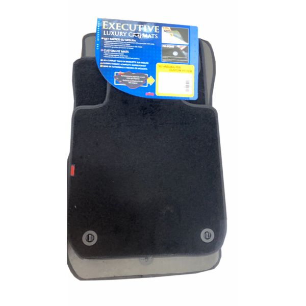 ΠΑΤΑΚΙΑ EXECUTIVE ΜΟΚΕΤΑ ΓΙΑ BMW 3 ΣΕΙΡΑ F30 02/2012-11/2018 / BMW 3 ΣΕΙΡΑ F31 TOURING 06/2012-07/2019 ΣΕ ΜΑΥΡΟ ΧΡΩΜΑ ME ΚΟΥΜΠΩΜΑΤΑ LAMPA - 4 ΤΕΜ.