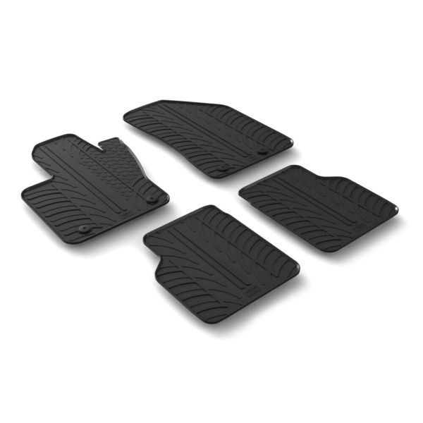 ΜΑΡΚΕ ΠΑΤΑΚΙΑ ΣΕ ΣΚΑΦΗ ΛΑΣΤΙΧΟ ΓΙΑ JEEP COMPASS 07/2017+ SUMISURA ΣΕ ΜΑΥΡΟ ΧΡΩΜΑ ME ΚΟΥΜΠΩΜΑΤΑ LAMPA - 4 ΤΕΜ.