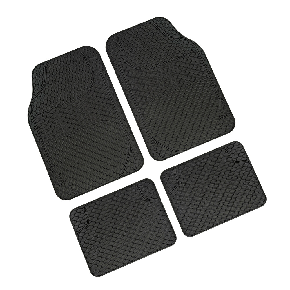 ΠΑΤΑΚΙΑ ΛΑΣΤΙΧΟ DRENA GOMMA 4 UNIVERSAL ΜΑΥΡΑ 43,5x66cm+44,5x33,5cm LAMPA - 4 ΤΕΜ