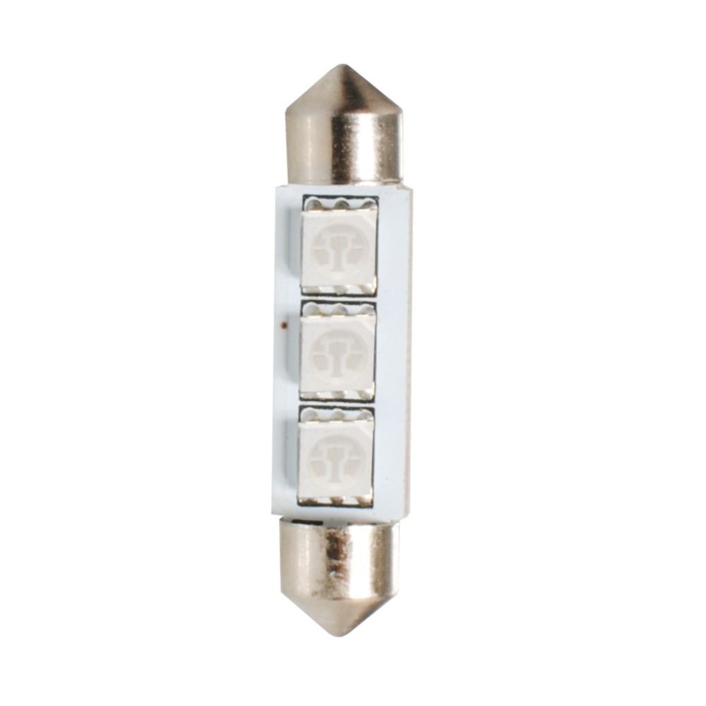 ΛΑΜΠΑΚΙΑ ΠΛΑΦΟΝΙΕΡΑΣ C5W 12V SV8.5 41mm 3xSMD5050 LED ΜΠΛΕ CAN-BUS M-TECH - 1 τεμ.