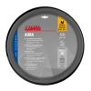 Lampa - Κάλυμμα Τιμονιού AURA (M) 37/39cm Μαύρο ένθετο με γυαλάδα  / Γκρί άοσμο μαλακό Skeentex - 1 τεμ. (L3290.7)