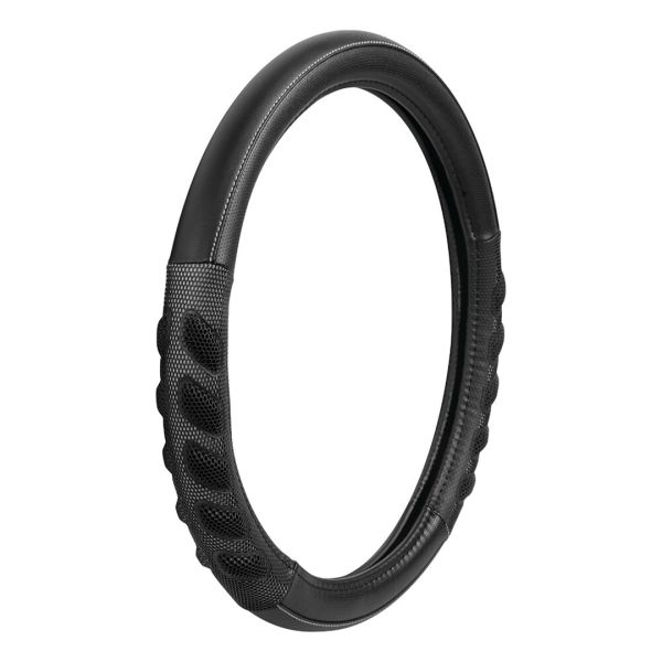 Lampa Κάλυμμα Τιμονιού Αυτοκινήτου SPA 37-39εκ .Άοσμο Αεριζόμενες αγωνιστικές λαβές Ultra soft Skeentex Γκρί 1-τεμ. (L3293.9)