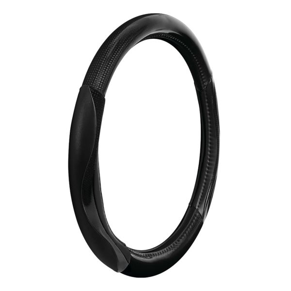 Lampa Κάλυμμα Τιμονιού Αυτοκινήτου Silverstone 37-39εκ. Άοσμο Με Carbon πρόσθετα λαβές Ultra-soft Skeentex Μαύρο 1-τεμ. (L3294.3)