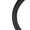 Lampa Κάλυμμα Τιμονιού Αυτοκινήτου Classic Premium 35/37εκ. Άοσμο με διάτρητες λαβές Ultra soft Skeentex Μαύρο με Μαύρη Ραφή 1-τεμ. (L3315.4)