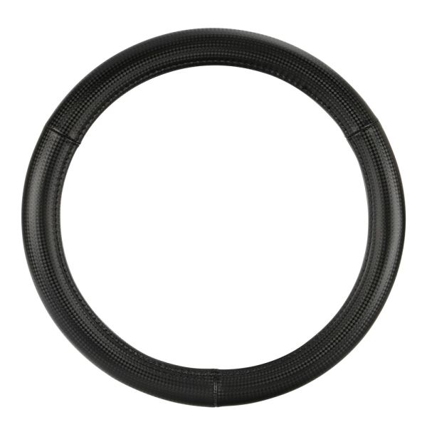 Lampa Κάλυμμα Τιμονιού Αυτοκινήτου Racing Premium 35-37εκ. Άοσμο ανάγλυφο από Ultra soft Skeentex Μαύρο  1-τεμ. (L3316.2)