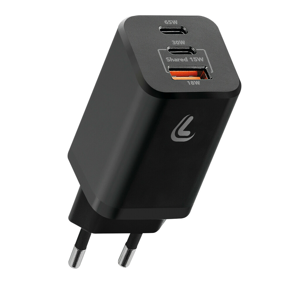 ΦΟΡΤΙΣΤΗΣ ΜΕ ΟΙΚΙΑΚΗ ΠΡΙΖΑ HOME ROCKET 65W 100/230V 65W ΜΕ 3 ΘΥΡΕΣ USB (USB-A+USB-Cx2) QUICK CHARGE LAMPA - 1 ΤΕΜ.