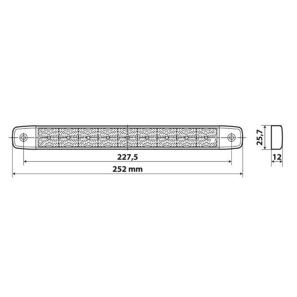 ΦΩΣ ΟΓΚΟΥ 9/32V ILLUMI ΜΕ 9 SMD LED 2 ΧΡΗΣΕΙΣ ΘΕΣΕΩΣ/STOP (ΚΟΚΚΙΝΟ/ΑΔΙΑΒΡΟΧΟ) - 1 ΤΕΜ.