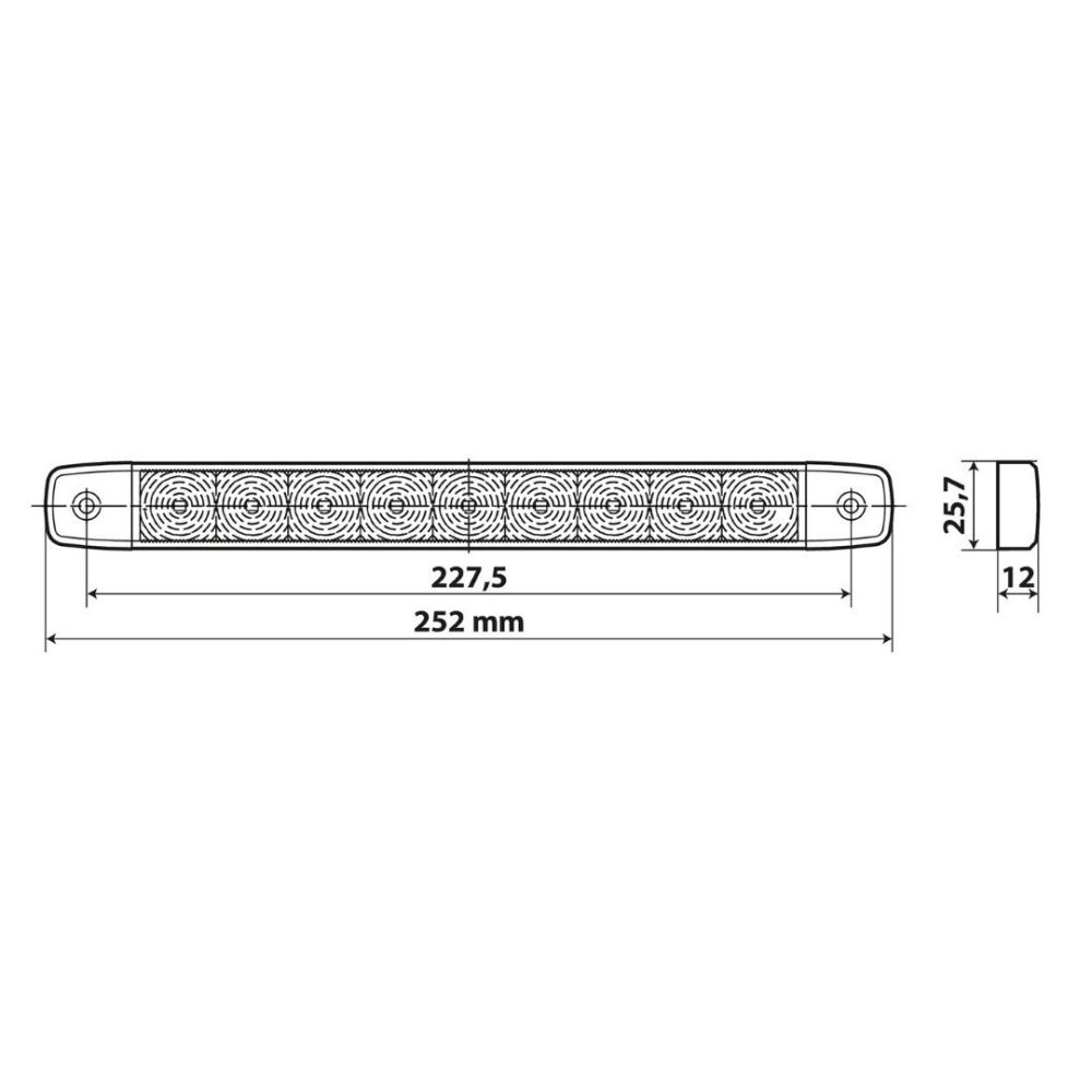 ΦΩΣ ΟΓΚΟΥ 9/32V ILLUMI ΜΕ 9 SMD LED 1 ΧΡΗΣΗΣ ΟΠΙΣΘΕΝ (ΚΟΚΚΙΝΟ/ΑΔΙΑΒΡΟΧΟ) - 1 ΤΕΜ.