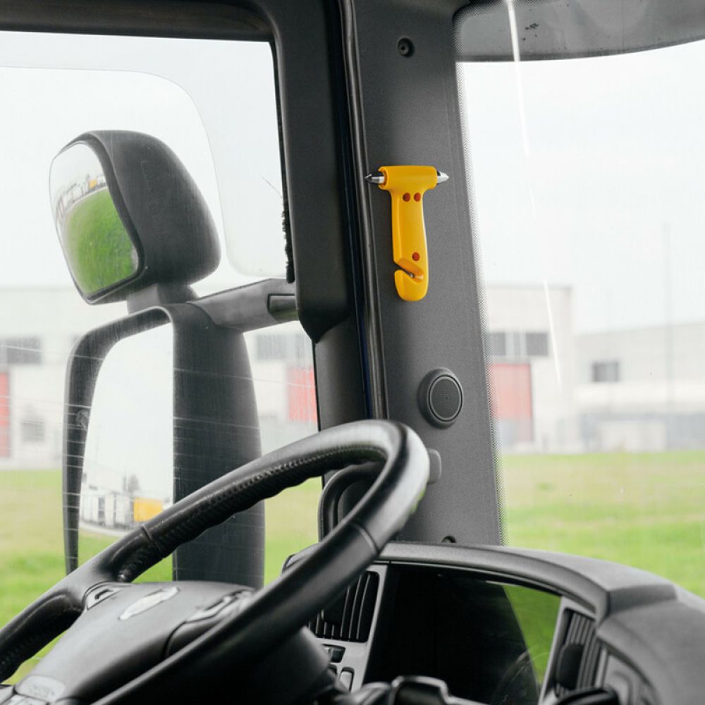 Lampa - Θραύστης Τζαμιού με Κοπτικό Ζώνης 2 σε 1 Emergency Escape Tool σε Κίτρινο Χρώμα - 1 Τεμ. (L4807.0)