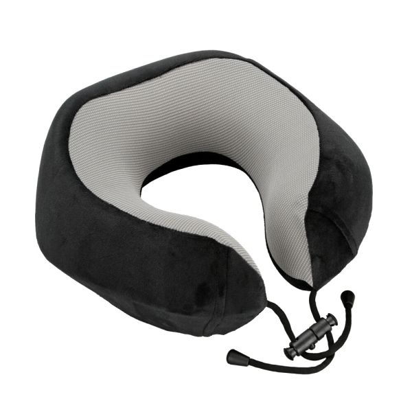 ΜΑΞΙΛΑΡΙ ΤΑΞΙΔΙΟΥ ΑΥΧΕΝΑ ΕΡΓΟΝΟΜΙΚΟ MEMORY FOAM ΜΑΥΡΟ/ΓΚΡΙ NECK-LUXE LAMPA - 1 ΤΕΜ.