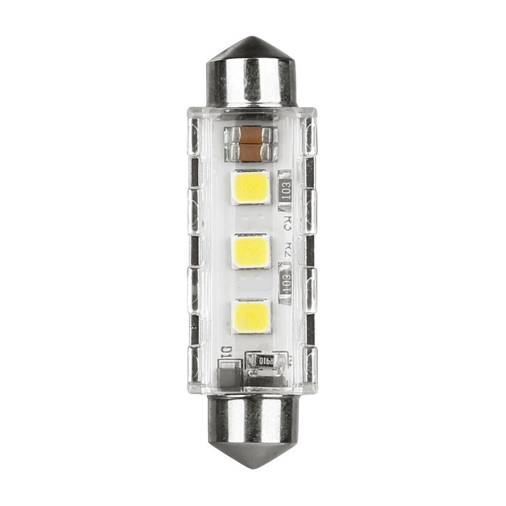 ΛΑΜΠΑΚΙΑ ΠΛΑΦΟΝΙΕΡΑΣ 12/24V 12x41mm 260/220lm 6.500K ΔΙΠΛΗΣ ΠΟΛ/ΤΑΣ LED CAN-BUS PRO-USER SERIES 1ΤΕΜ