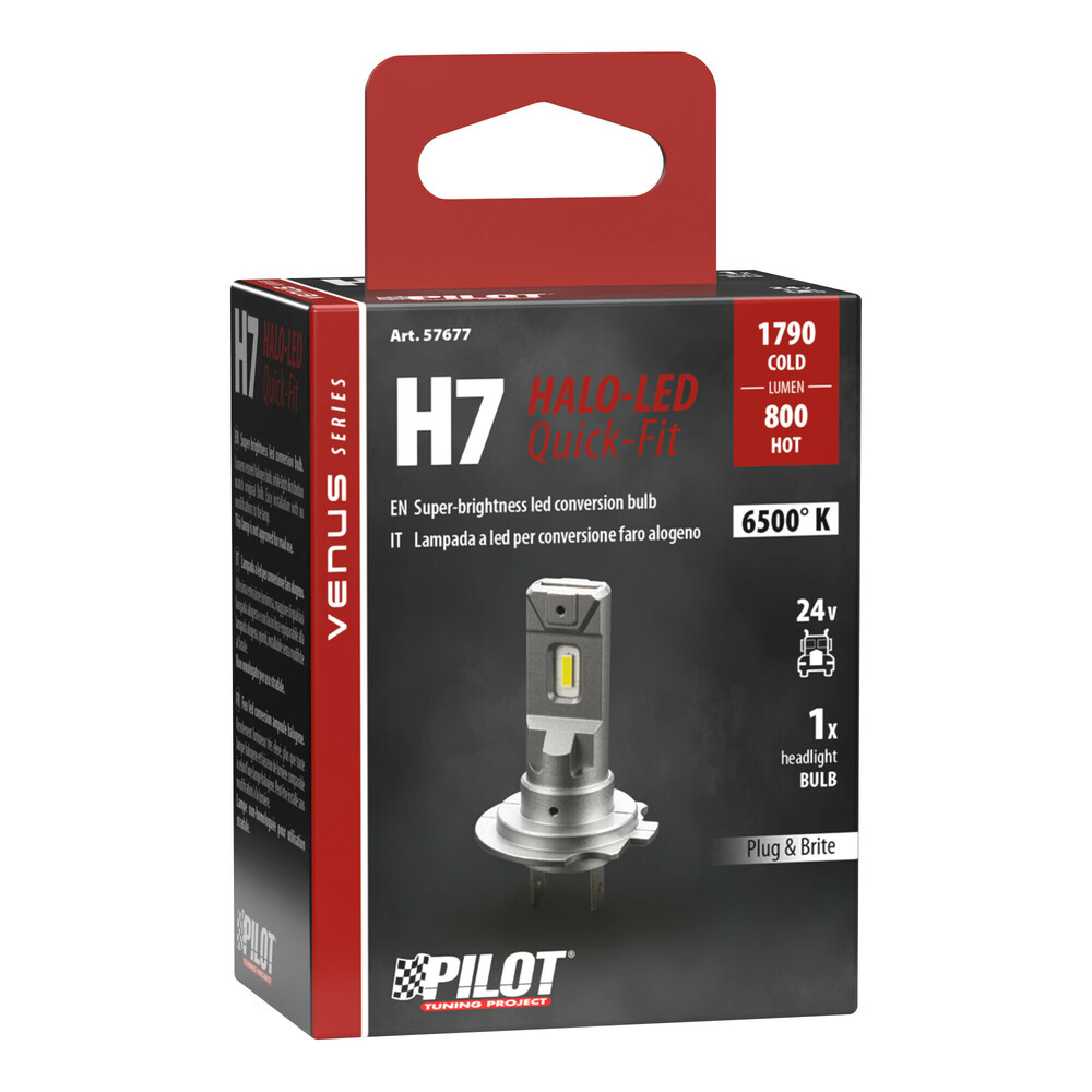 H7 24V PX26d 1790lm 6.500k HALO LED QUICK-FIT VENUS SERIES PLUG & PLAY 1ΤΕΜ
