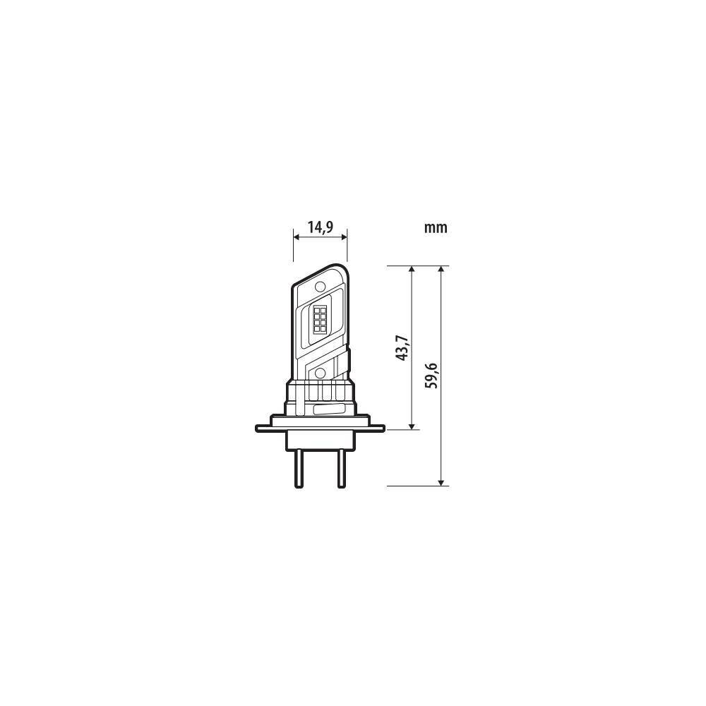 H7 24V PX26d 2600lm 6.500k HALO LED QUICK-FIT ALIEN-X SERIES PLUG & PLAY 1ΤΕΜ