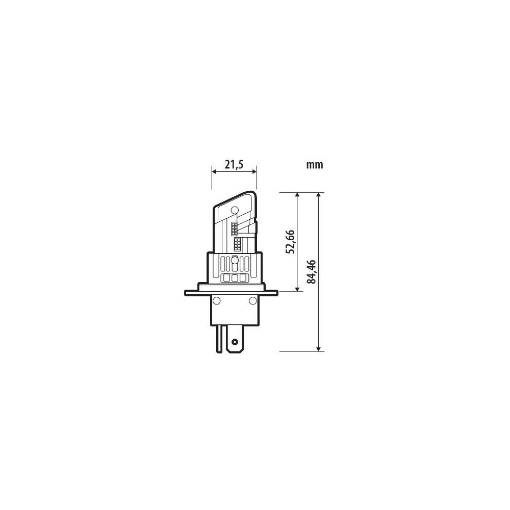 H4 24V P43t 1500/1900lm+1100/1500lm 6.500k HALO LED QUICK-FIT ALIEN-X SERIES PLUG & PLAY 1ΤΕΜ