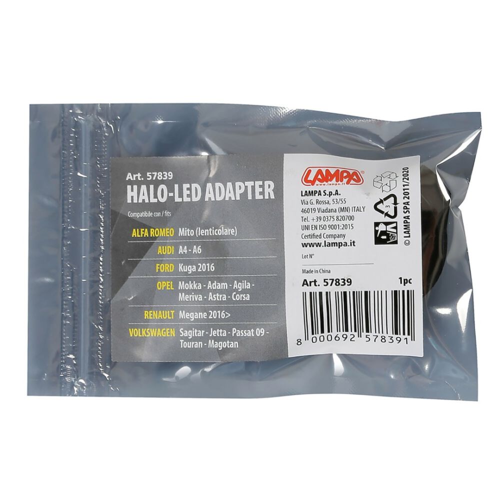 ΑΝΤΑΠΤΟΡΑΣ ΓΙΑ HALO LED ΓΙΑ ALFA ROMEO/ AUDI/FORD/OPEL/RENAULT/ VW 1ΤΕΜ.