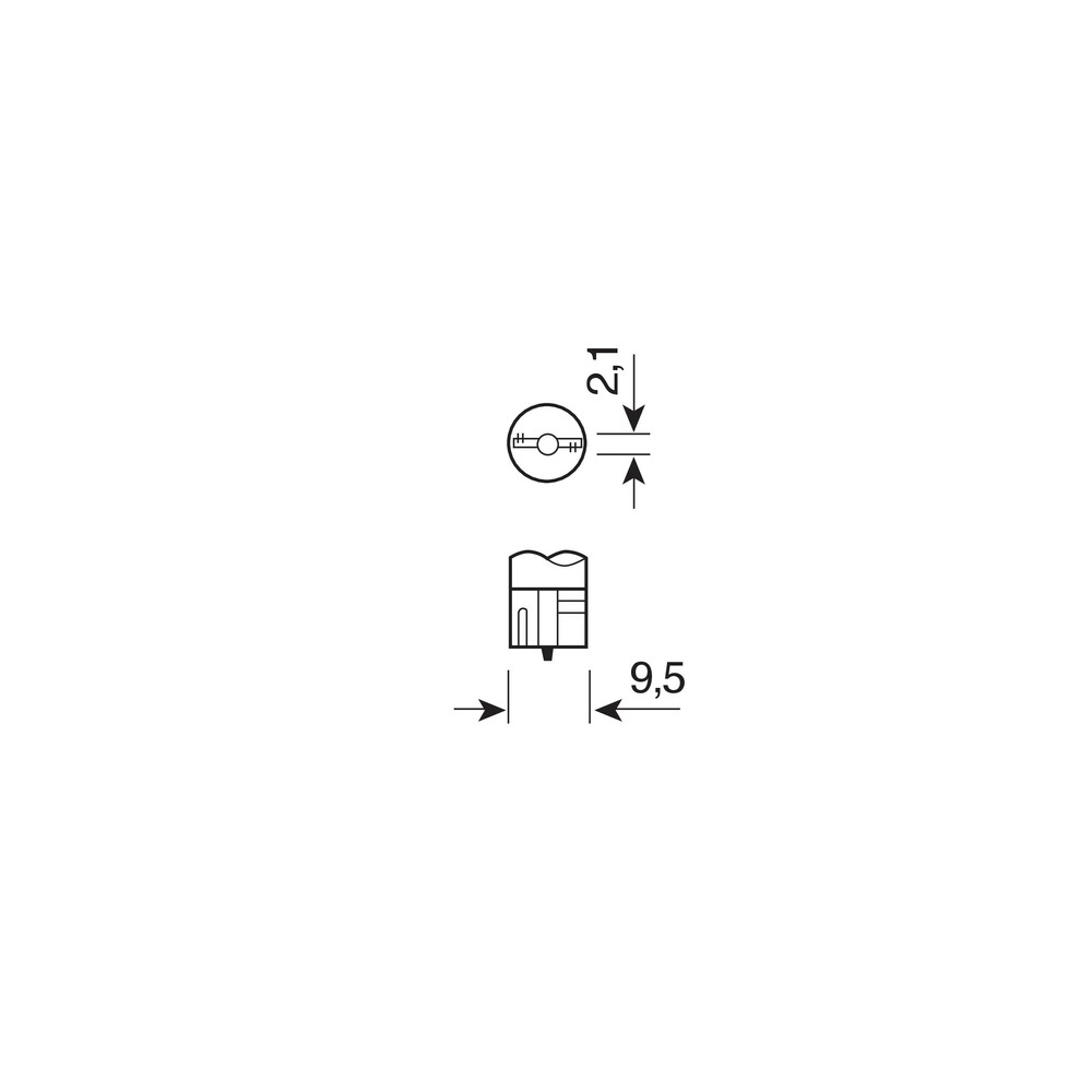 ΛΑΜΠΑ ΑΚΑΛΥΚΗ 12V/W5W 5W