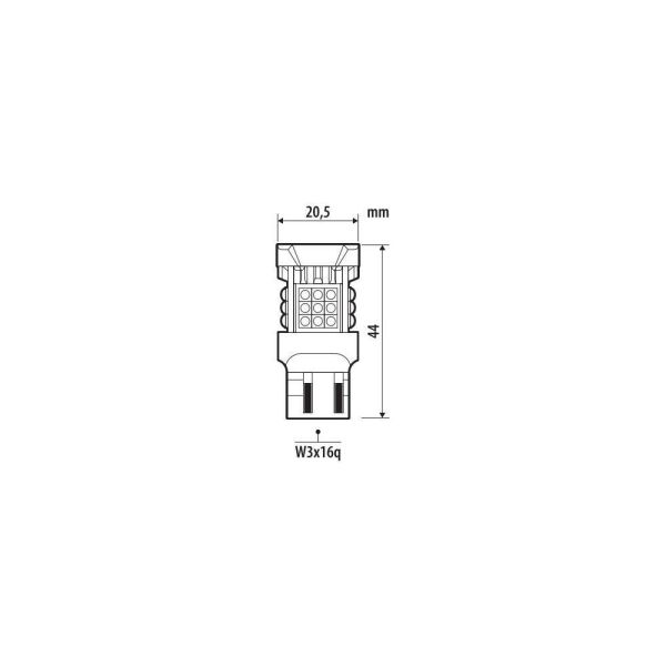 W21/5W (T20)12/24V W3x16q 3470/800+2720/760lm 6.500K ΔΙΠΛΗΣ ΠΟΛ/ΤΑΣ LED CAN-BUS PRO-USER SERIES 1ΤΕΜ W21/5W (T20)12/24V W3x16q 3470/800+2720/760lm 6.500K ΔΙΠΛΗΣ ΠΟΛ/ΤΑΣ LED CAN-BUS PRO-USER SERIES 1ΤΕΜ