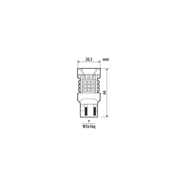W21/5W (T20) 12/24V W3x16q 3040/580+2290/550lm ΜΕ ΠΟΡΤΟΚΑΛΙ ΦΩΣ LED CAN-BUS PRO-USER SERIES 1ΤΕΜ. W21/5W (T20) 12/24V W3x16q 3040/580+2290/550lm ΜΕ ΠΟΡΤΟΚΑΛΙ ΦΩΣ LED CAN-BUS PRO-USER SERIES 1ΤΕΜ.