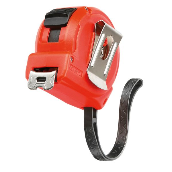 ΜΕΤΡΟΤΑΙΝΙΑ ΑΥΤΟΜΑΤΗ COMPACT 5m x16mm ΚΟΚΚΙΝΗ ΜΕ ΚΛΙΠ ΖΩΝΗΣ LAMPA - 1 ΤΕΜ.