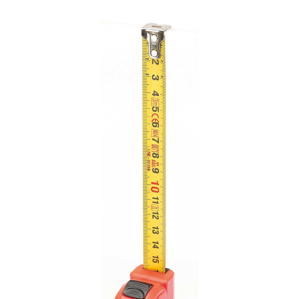 ΜΕΤΡΟΤΑΙΝΙΑ ΑΥΤΟΜΑΤΗ COMPACT 5m x16mm ΚΟΚΚΙΝΗ ΜΕ ΚΛΙΠ ΖΩΝΗΣ LAMPA - 1 ΤΕΜ.