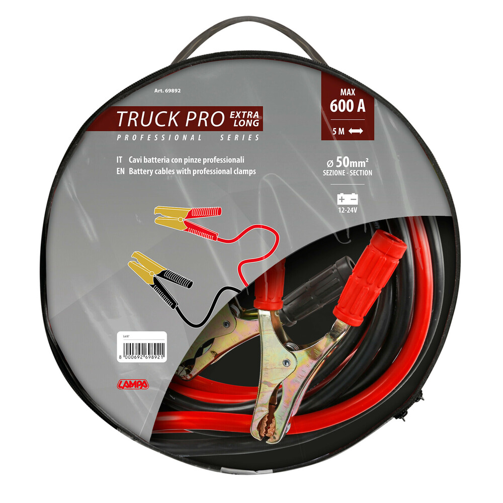 ΡΕΥΜΑΤΟΔΟΤΕΣ PROFESSIONAL SERIES TRUCK PRO EXTRA LONG 600A 500cm  LAMPA - 1 ΤΕΜ.