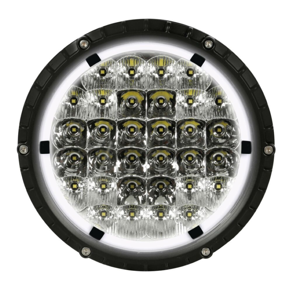 ΠΡΟΒΟΛΕΑΣ BEXTAR 10-30V 62 LED 73W 6.500Κ 6080lm ΚΑΡΦΙ ΜΕ NEON ΘΕΣΕΩΣ ΣΤΡΟΓΓΥΛΟΣ (195x205x65 mm) -1ΤΕΜ.