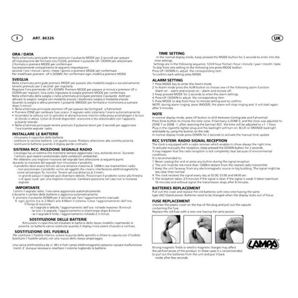 ΡΟΛΟΙ/ΗΜΕΡΟΛΟΓΙΟ/ΘΕΡΜΟΜΕΤΡΟ 12/24V SEYIO ΑΚ-50 ΨΗΦΙΑΚΟ 2 ΧΡΩΜΑΤΩΝ (100 Χ 45 Χ 21 mm)