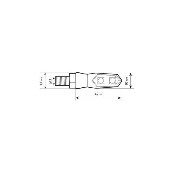 ΦΛΑΣ MOTO NIX 12V LED SMD 42x13mm ΜΑΥΡΟ LAMPA - 2 τεμ. ΦΛΑΣ MOTO NIX 12V LED SMD 42x13mm ΜΑΥΡΟ LAMPA - 2 τεμ.