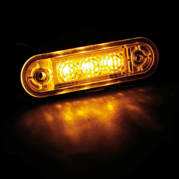 ΦΩΣ ΟΓΚΟΥ 3LED ΠΟΡΤΟΚΑΛΙ SMD 12/24V 85mm LAMPA - 20ΤΕΜ.