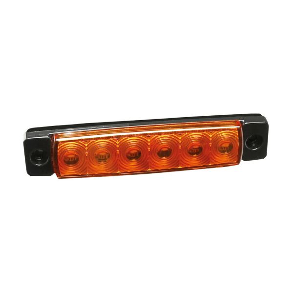 ΦΩΣ ΟΓΚΟΥ 9>32V 6 LED ΠΟΡΤΟΚΑΛΙ ΧΡΩΜΑ 95,6x19,8mm ΜΕ ΕΓΚΡΙΣΗ ΤΥΠΟΥ E148 LAMPA -  20 Τεμ.