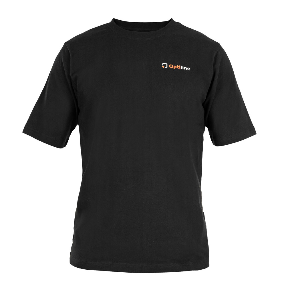 ΜΠΛΟΥΖΑΚΙ T-SHIRT ΜΑΥΡΟ OPTILINE (L) 100% ΒΑΜΒΑΚΕΡΟ 1ΤΕΜ.