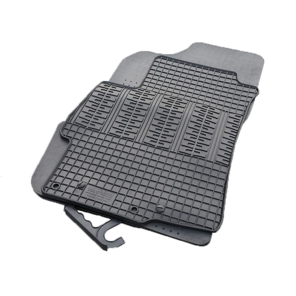 Cik - ΠΑΤΑΚΙΑ ΑΥΤΟΚΙΝΗΤΟΥ ΑΠΟ ΛΑΣΤΙΧΟ ΓΙΑ MITSUBISHI LANCER 2008-2017 ΣΕ ΜΑΥΡΟ ΧΡΩΜΑ ΜΕ ΚΟΥΜΠΩΜΑΤΑ - 4 ΤΕΜ. (RM.MI.0004/CK)