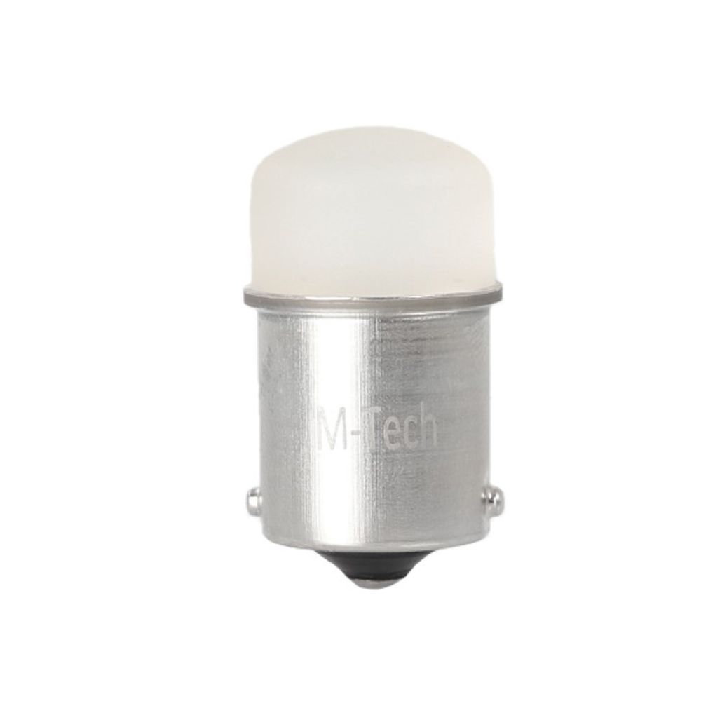 ΠΡΟΣΦΟΡΑ R5W/R10W 12V BA15s LED 9xSMD3014 ΛΕΥΚΟ (ΜΟΝΟΠΟΛΙΚΟ) BLISTER 2ΤΕΜ. M-TECH