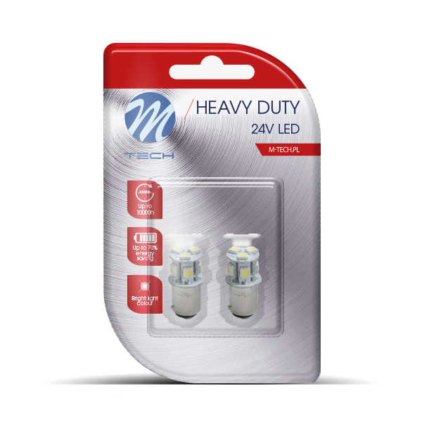 P21/5W 24V BAY15d LED 8xSMD5050 0,24W ΛΕΥΚΟ (ΔΙΠΟΛΙΚΟ) BLISTER 2ΤΕΜ M-TECH P21/5W 24V BAY15d LED 8xSMD5050 0,24W ΛΕΥΚΟ (ΔΙΠΟΛΙΚΟ) BLISTER 2ΤΕΜ M-TECH