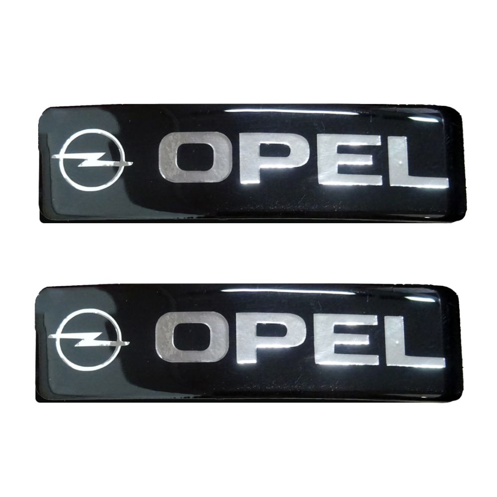 ΠΡΟΣΦΟΡΑ OPEL ΣΗΜΑΤΑ ΒΙΔΩΤΑ 10 Χ 3 cm ΕΠΟΞΕΙΔΙΚΗΣ ΡΥΤΙΝΗΣ (ΥΓΡΟ ΓΥΑΛΙ) ΣΕ ΜΑΥΡΟ/ΧΡΩΜΙΟ ΓΙΑ ΠΑΤΑΚΙΑ - 2 ΤΕΜ.