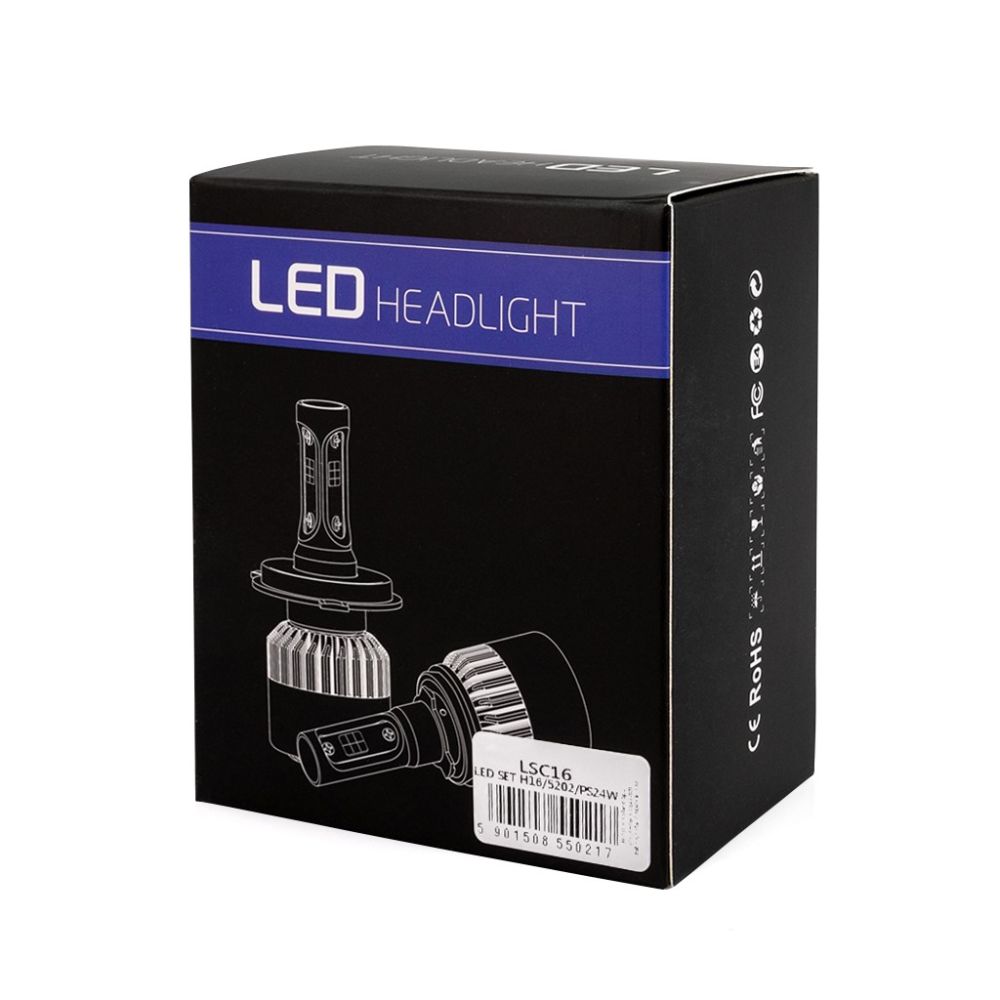 ΠΡΟΣΦΟΡΑ H16/5202/PS24W 10>36V 6.500K 10.000lm 80W COB LED EPISTAR 1021 C6 KIT ΜΕ ΑΝΕΜΙΣΤΗΡΑΚΙ M-TECH - 2 ΤΕΜ.