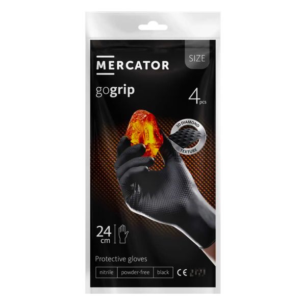 ΓΑΝΤΙΑ ΝΙΤΡΙΛΙΟΥ MERCATOR GOGRIP ΣΕ ΜΑΥΡΟ ΧΡΩΜΑ X-LARGE (XL) 4ΤΕΜ.
