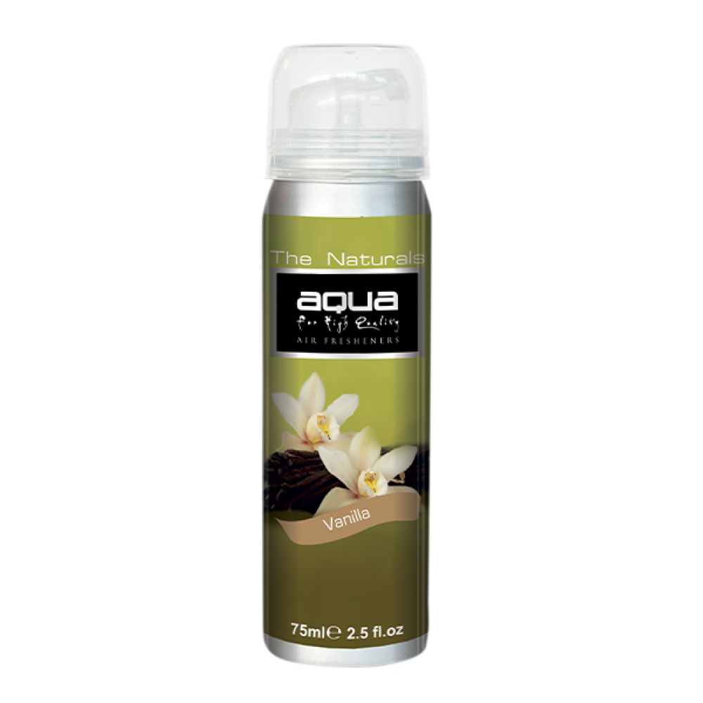 Aqua - ΑΡΩΜΑΤΙΚΟ ΑΥΤΟΚΙΝΗΤΟΥ ΣΕ ΣΠΡΕΙ (SPRAY) ΜΕ ΑΡΩΜΑ ΒΑΝΙΛΙΑ (VANILLA) FLOWERS SERIES 75ml AQUA - 1 TEM. (10-204/AQ)