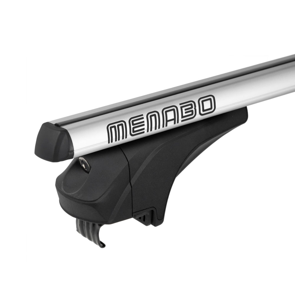 MENABO ΜΠΑΡΕΣ ΑΛΟΥΜΙΝΙΟΥ ARIEM 118.5 cm ΣΕ ΑΣΗΜΙ ΧΡΩΜΑ ΓΙΑ Audi A3 (8Y) Sportback 5 doors 2020> ΜΕ FLUSH ή RAISED RAILS - 2 ΤΕΜ. (14700/MB)