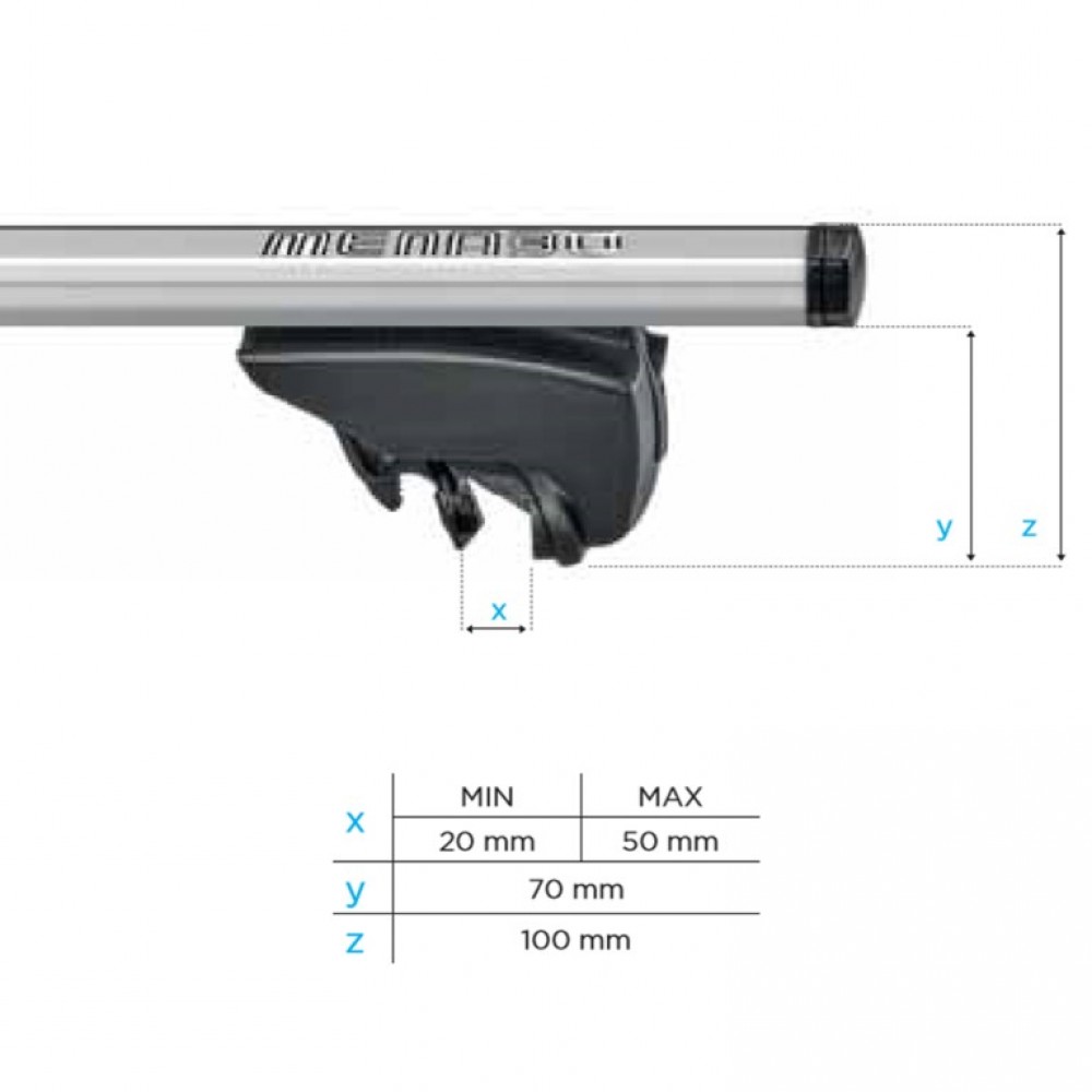 MENABO ΜΠΑΡΕΣ ΟΡΟΦΗΣ ΑΛΟΥΜΙΝΙΟΥ LINCE XL SILVER 135 cm ΣΕ ΑΣΗΜΙ ΧΡΩΜΑ ΓΙΑ Kia Sportage (SL) 5 doors 2010>2013 5 doors ΜΕ FLUSH RAILS - 2 ΤΕΜ (8880/MB)