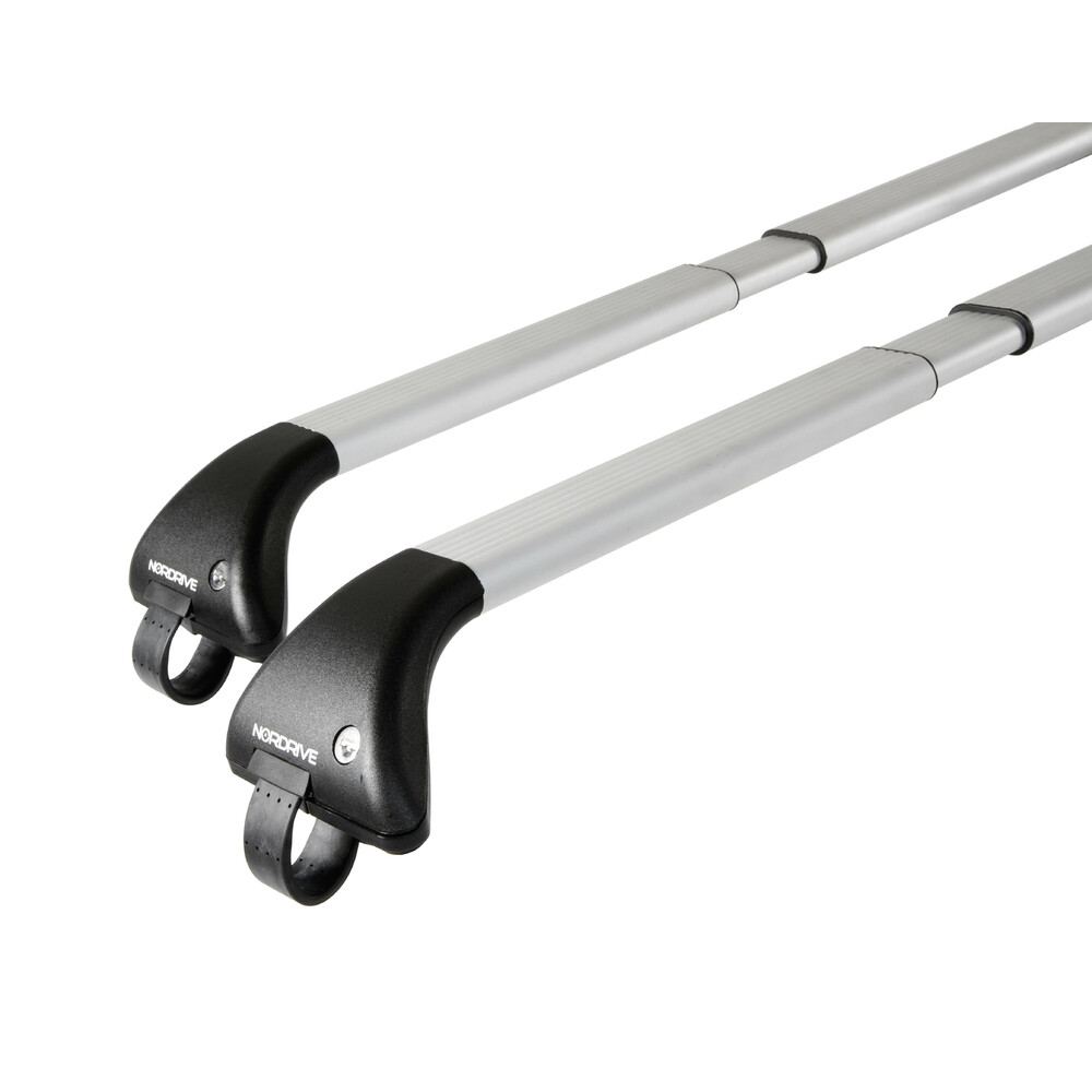 Nordrive - Μπάρα Snap-Fit αλουμινίου τηλεσκοπική 100>136cm με κλειδί πλήρες σετ με πόδια τύπου SW - 2 τεμ. (N15013)