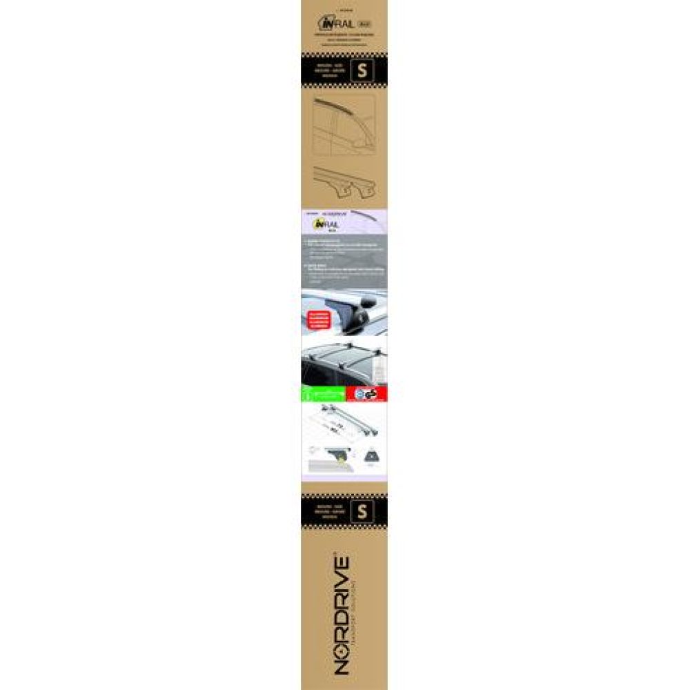 ΜΠΑΡΕΣ ΟΡΟΦΗΣ (L) 127cm IN RAIL STEEL ΑΛΟΥΜΙΝΙΟΥ 2ΤΕΜ. ΜΕ ΚΛΕΙΔΑΡΙΕΣ ΓΙΑ ΟΧΗΜΑΤΑ ΜΕ FLUSH RAILIN