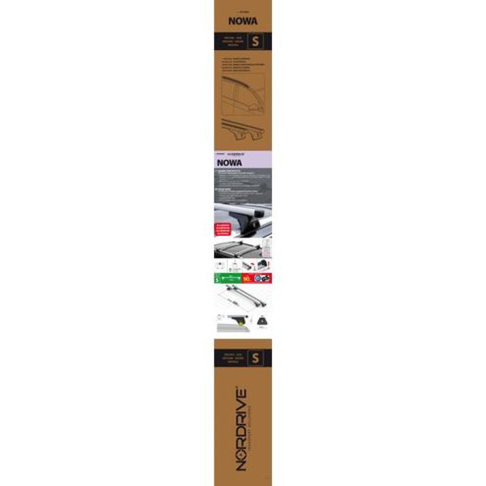 ΜΠΑΡΕΣ ΟΡΟΦΗΣ ΑΛΟΥΜΙΝΙΟΥ NOWA (S) 108cm ME FLUSH RAILING 2ΤΕΜ. ME ΚΛΕΙΔΙ