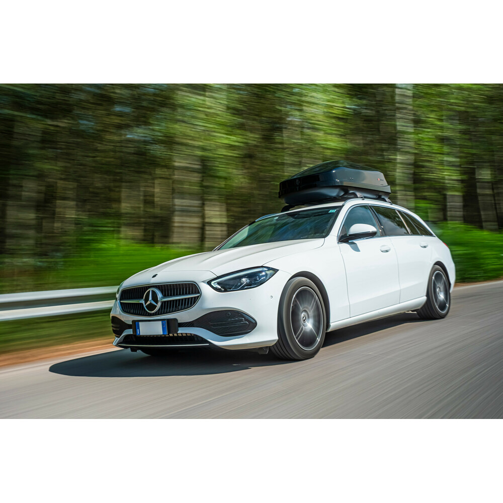 Nordrive - Μπαγκαζιέρα οροφής Box 480 lt μαύρη/γυαλιστερή 155.5x89.5x52 cm - 1 τεμ. (L.N60046)