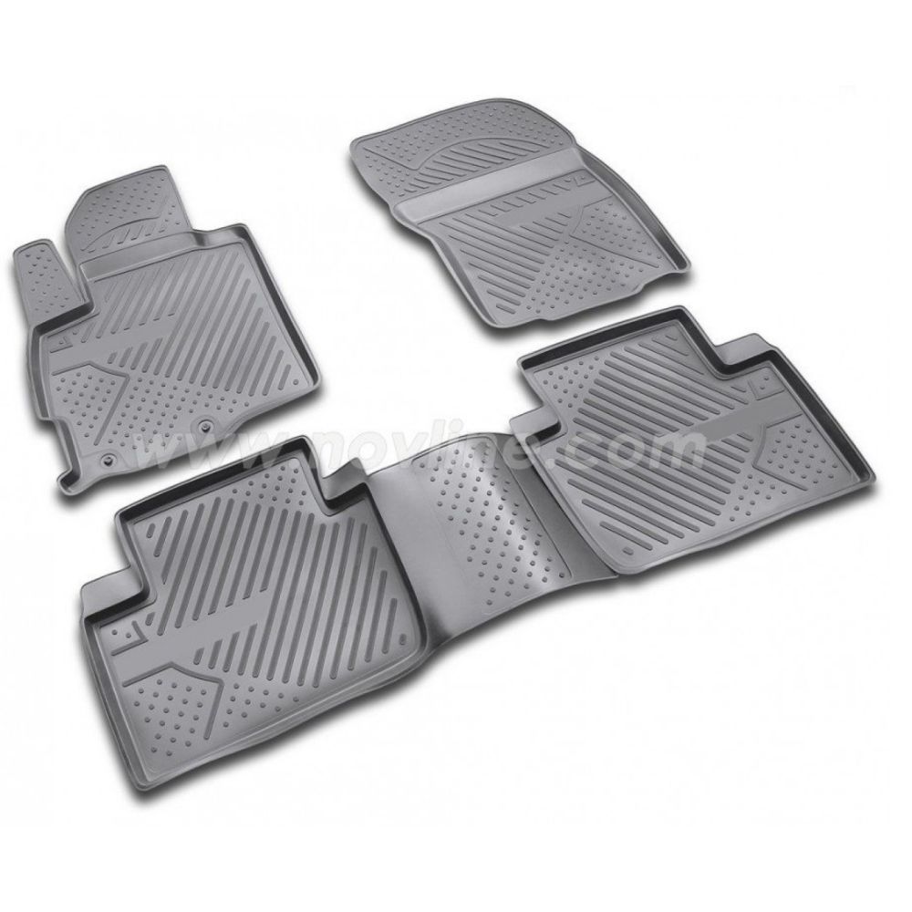 ΠΑΤΑΚΙΑ ΣΕ ΣΚΑΦΗ TPE ΛΑΣΤΙΧΟ ΓΙΑ CITROEN C2 3D 2003-2010  ΣΕ ΜΑΥΡΟ ΧΡΩΜΑ NOVLINE - 4 ΤΕΜ.