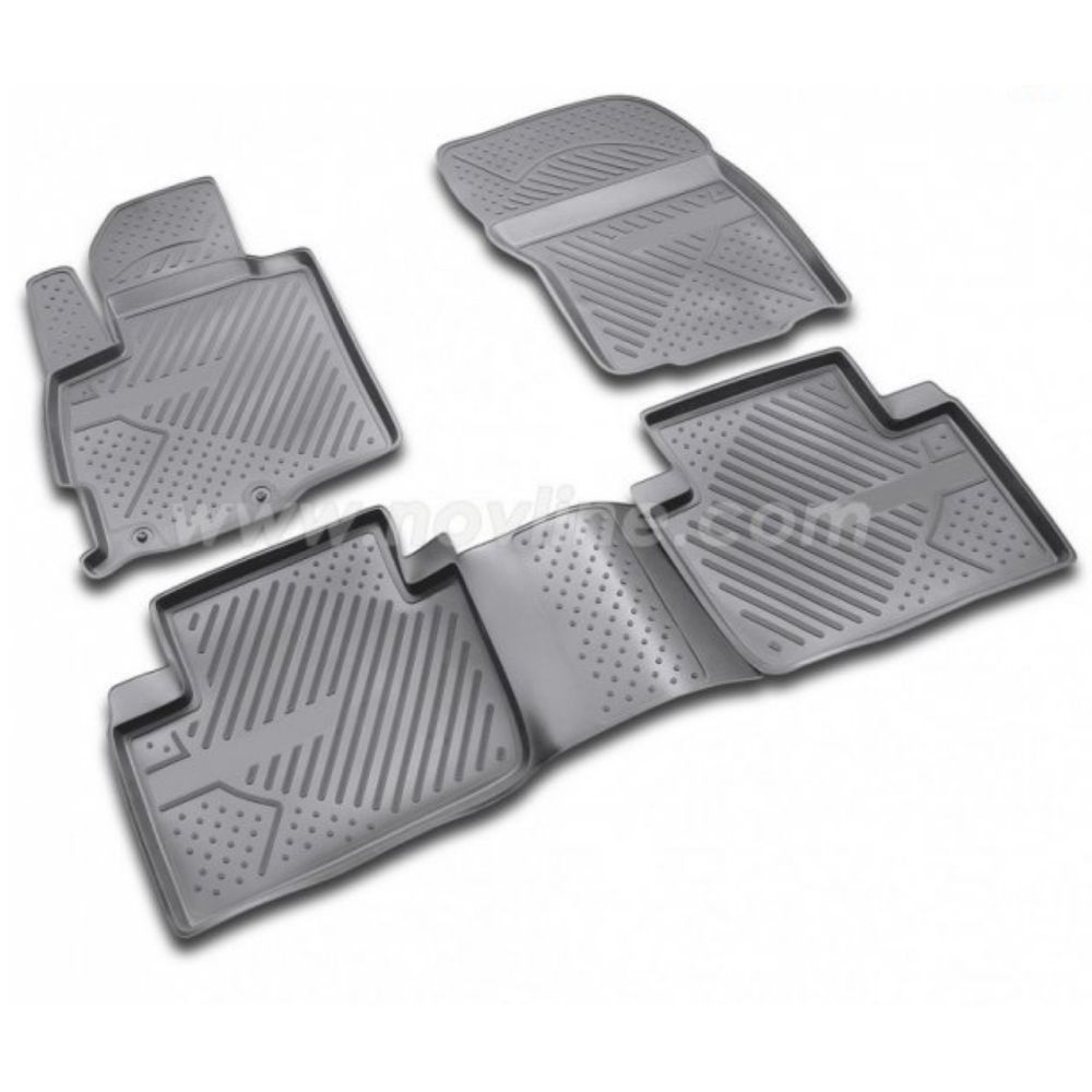 ΠΑΤΑΚΙΑ ΣΕ ΣΚΑΦΗ TPE ΛΑΣΤΙΧΟ ΓΙΑ CITROEN C-CROSSER 5D 2008-2014  ΣΕ ΜΑΥΡΟ ΧΡΩΜΑ NOVLINE - 4 ΤΕΜ.