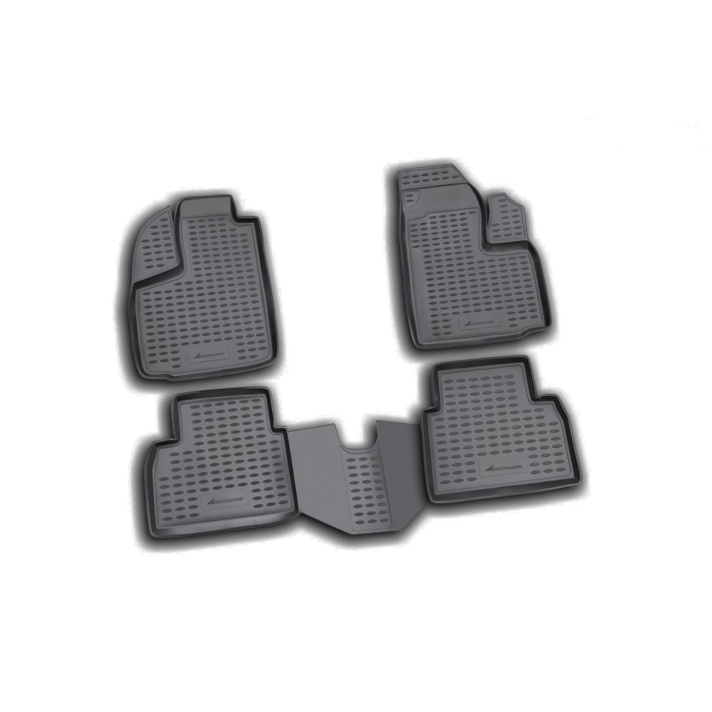 ΠΑΤΑΚΙΑ ΣΕ ΣΚΑΦΗ TPE ΛΑΣΤΙΧΟ ΓΙΑ FIAT DOBLO 11/2000-12/2009  ΣΕ ΜΑΥΡΟ ΧΡΩΜΑ NOVLINE - 4 ΤΕΜ.