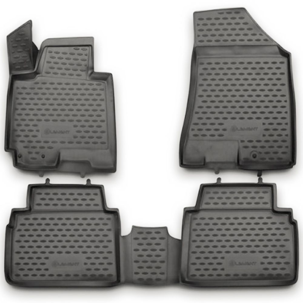 ΠΑΤΑΚΙΑ ΣΕ ΣΚΑΦΗ TPE ΛΑΣΤΙΧΟ ΓΙΑ KIA SPORTAGE 3D 2010-2016  ΣΕ ΑΝΘΡΑΚΙ ΣΚΟΥΡΟ ΓΚΡΙ ΧΡΩΜΑ NOVLINE - 4 ΤΕΜ.