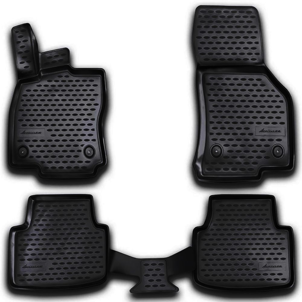 ΠΑΤΑΚΙΑ ΣΕ ΣΚΑΦΗ TPE ΛΑΣΤΙΧΟ ΓΙΑ SKODA OCTAVIA 3 A7 ACTIVE / AMBITION STYLE 2013-2020 / OCTAVIA A8 2020+  ΣΕ ΜΑΥΡΟ ΧΡΩΜΑ NOVLINE - 4 ΤΕΜ.