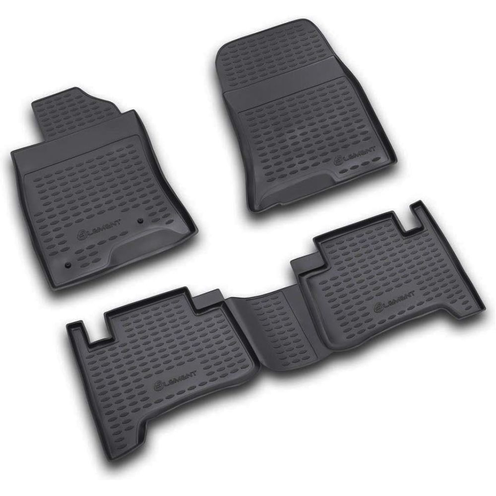ΠΑΤΑΚΙΑ ΣΕ ΣΚΑΦΗ TPE ΛΑΣΤΙΧΟ ΓΙΑ TOYOTA LAND CRUISER PRADO 2003-2009  ΣΕ ΑΝΘΡΑΚΙ ΣΚΟΥΡΟ ΓΚΡΙ ΧΡΩΜΑ NOVLINE - 4 ΤΕΜ.